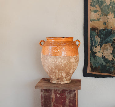 Spanish Large Glazed Orza Storage Jar, c. 1880–1910