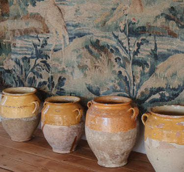 Spanish Large Glazed Orza Storage Jar, c. 1880–1910