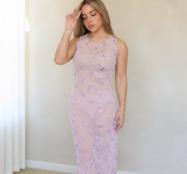 The Sheer Lavender Dress